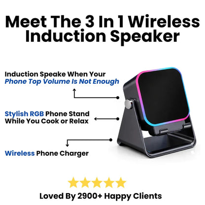 Cartelvo™ 3 In 1 Phone Induction Speaker